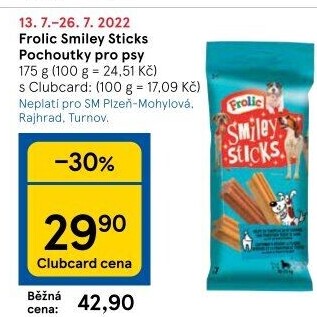 Pamlsky pro psy Smiley sticks Frolic