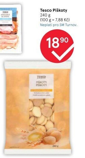 Piškoty Tesco