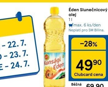 Slunečnicový olej Éden