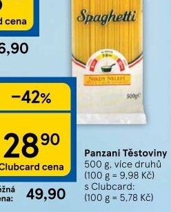 Těstoviny Panzani