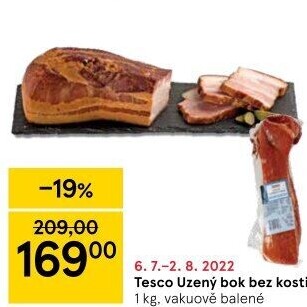 Uzený bok bez kosti Tesco