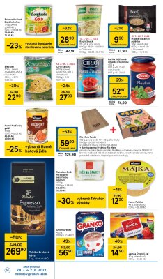akční leták Tesco 20.7.2022-26.7.2022