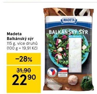 Balkánský sýr Madeta