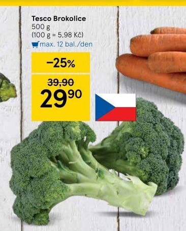 Brokolice Tesco