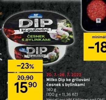 Dip ke grilování Milko