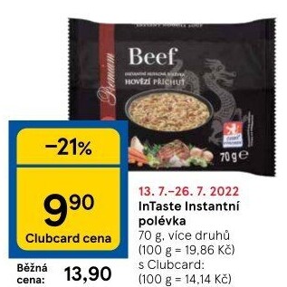 Instantní polévka nudlová Premium In Taste