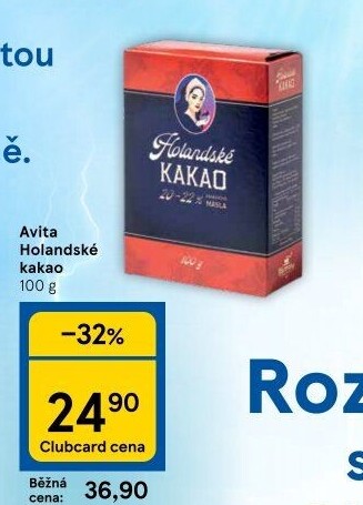 Kakao holandské Avita