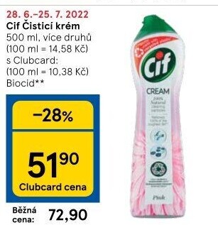 Krémový čistič Cif Cream