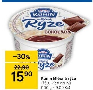 Mléčná rýže Kunín