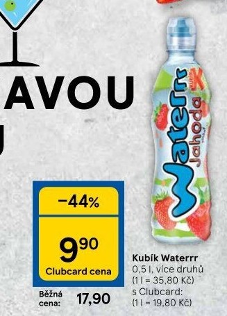 Ochucená voda Waterrr Kubík