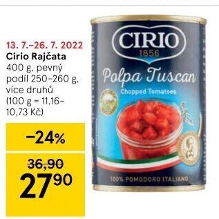 Rajčata konzervovaná Cirio