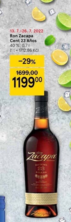 Rum 23 YO Centenario Ron Zacapa