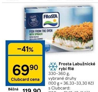 Rybí filé labužnické mražené Frosta