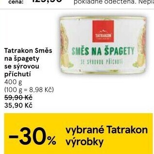 Směs na špagety Tatrakon