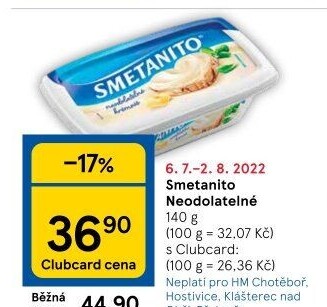 Sýr Smetanito neodolatelné Želetava