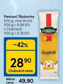 Těstoviny Panzani
