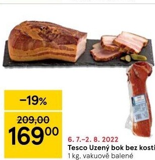 Uzený bok bez kosti Tesco