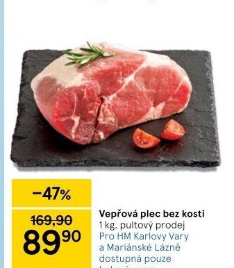 Vepřová plec bez kosti