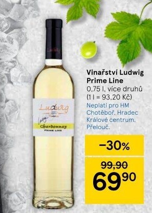 Vína Prime Line Vinařství Ludwig