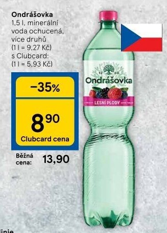 Voda ochucená Ondrášovka