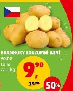 Brambory konzumní rané