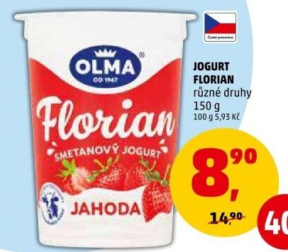 Jogurt smetanový Florian Olma