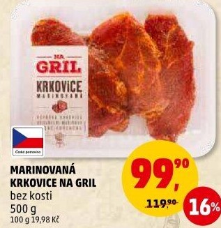 Krkovice bez kosti marinovaná Na gril Penny