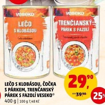 Lečo s klobásou Veseko