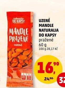 Mandle uzené pražené Naturalia