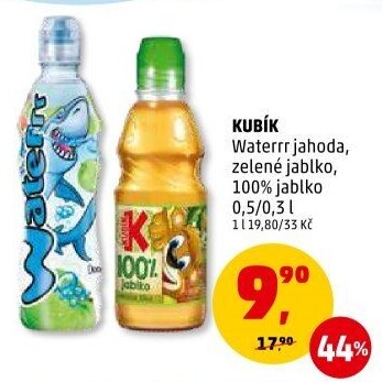 Ochucená voda Waterrr Kubík