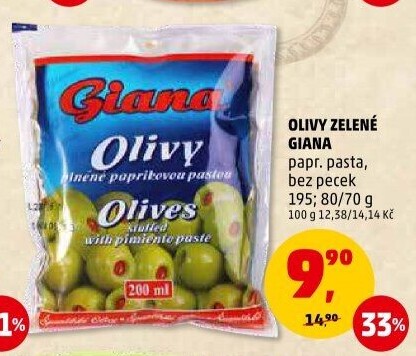 Olivy plněné Giana