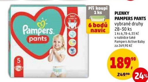 Pleny dětské Pampers Pants