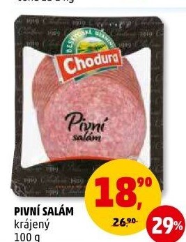 Salám pivní Beskydské uzeniny Chodura