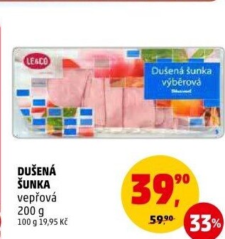 Šunka vepřová dušená LE&amp
