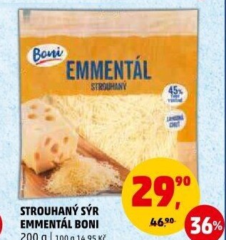 Sýr Ementál strouhaný Boni