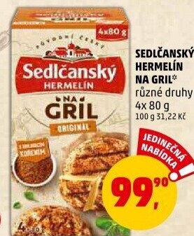 Sýr Hermelín na gril Sedlčanský