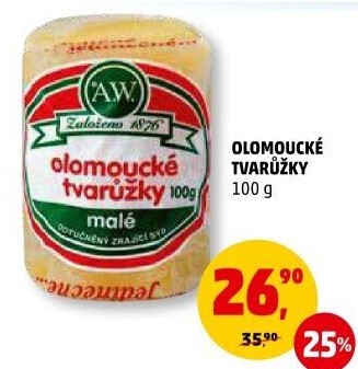 Sýr tvarůžky olomoucké A.W.