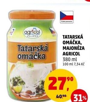 Tatarská omáčka Agricol