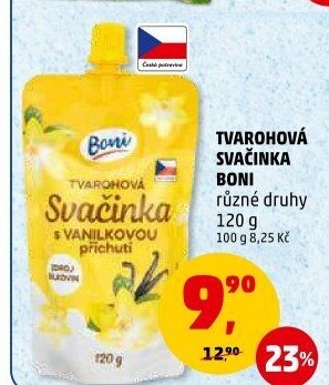 Tvarohová kapsička Svačinka Boni