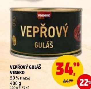 Vepřový guláš Veseko