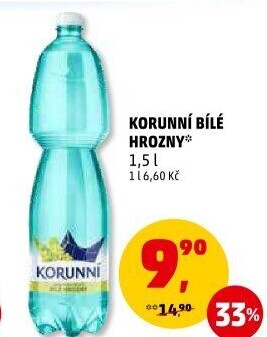 Voda ochucená Korunní