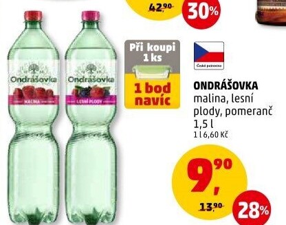 Voda ochucená Ondrášovka
