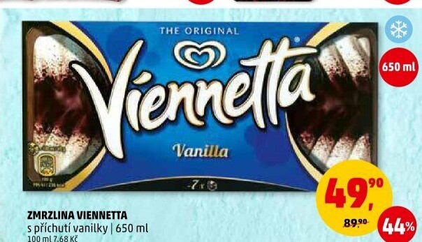 Zmrzlinová roláda Viennetta Algida