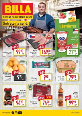 akční leták BILLA 20.7.2022-26.7.2022