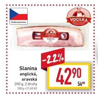 Anglická slanina Vocílka