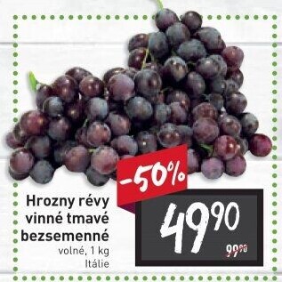 Hrozny tmavé bezsemenné
