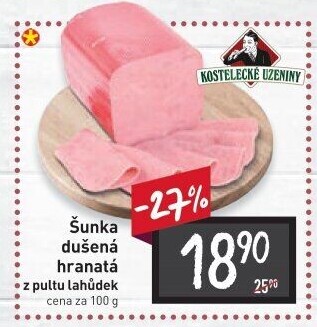 Šunka dušená hranatá Kostelecké uzeniny