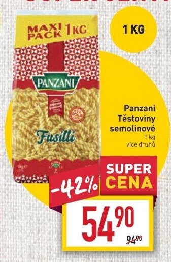 Těstoviny Panzani