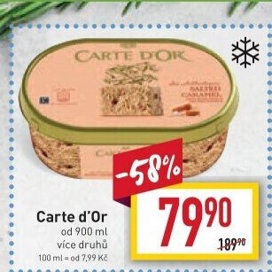Zmrzlina ve vaničce Carte D'