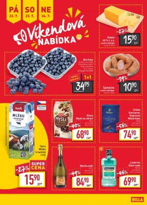 akční leták BILLA 20.7.2022-26.7.2022